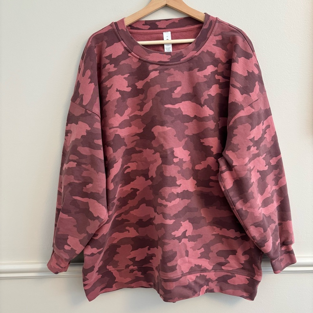 Lululemon Athletica Pink Camouflage Sweatshirt